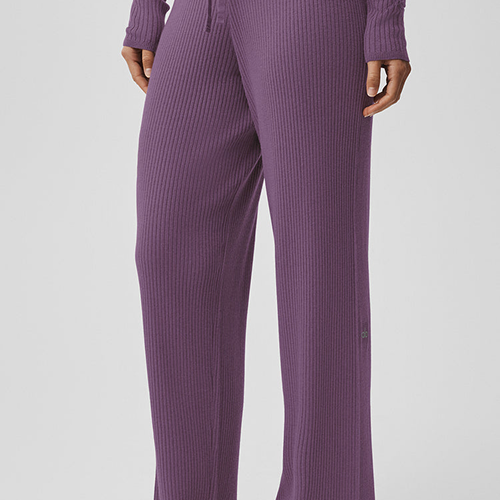 Sweater Knit Mid-Rise Unwind Wide Leg Pant